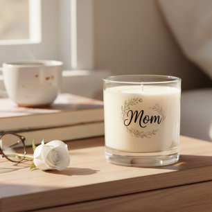 Floral Wreath Mom Candle - Mother's Day Gift
