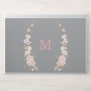Floral Wreath Monogram HP Laptop Skin