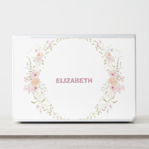 Floral Wreath Monogram HP Laptop Skin