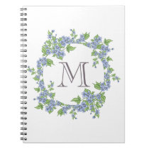 Floral Wreath Monogram Notebook