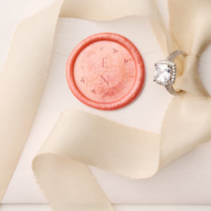 Floral Wreath Monogram Wax Seal Stamp