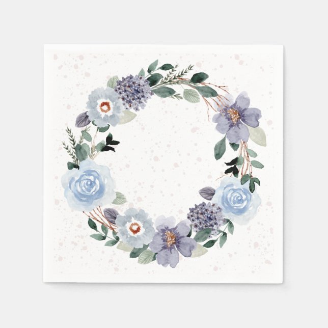 Floral Wreath Napkins (Front)