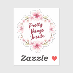 Pretty Things Inside Stickers 23 Results Zazzle
