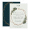 floral wreath rehearsal dinner invitation