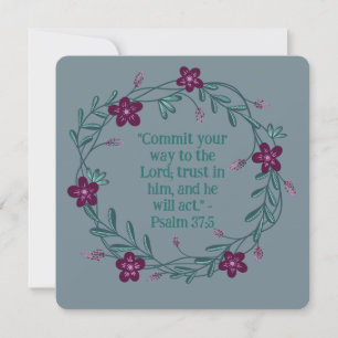 Floral Wreath Religious Blank Special Occasions