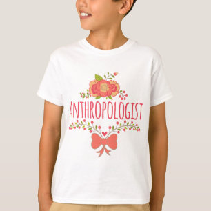 Floral Wreath With Bow Anthropologist T-Shirt
