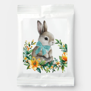 Floral Wreath with Easter Bunny Margarita Drink Mix