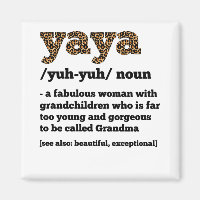 Floral Yaya Definition Grandma Mother's Day Grandm