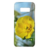 Floral Yellow Buttercup Flower Pond Galaxy S8 Case (Back)