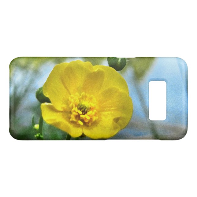 Floral Yellow Buttercup Flower Pond Galaxy S8 Case (Back (Horizontal))