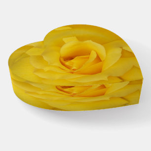 Floral Yellow Rose Paperweight