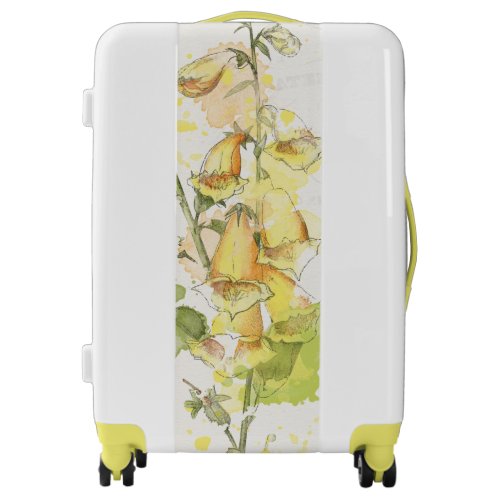Floral Yellow Splash Luggage