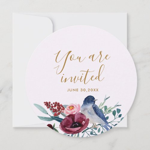 Floral You are Invited Mothers Blessing Party Invitation