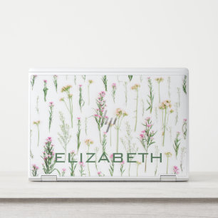  Floral Your Name HP Laptop Skin