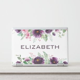  Floral Your Name HP Laptop Skin