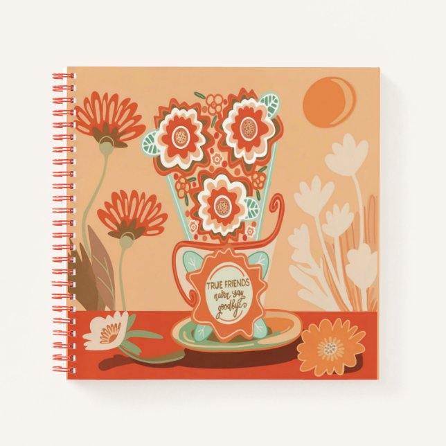 FloralDesign In Unique Style Spiral Notebook (Front)