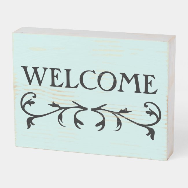 Floralia Floral Accent Wooden Box Sign
