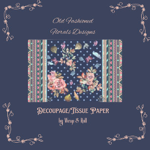 Florals and Aztec Design Tissue Paper