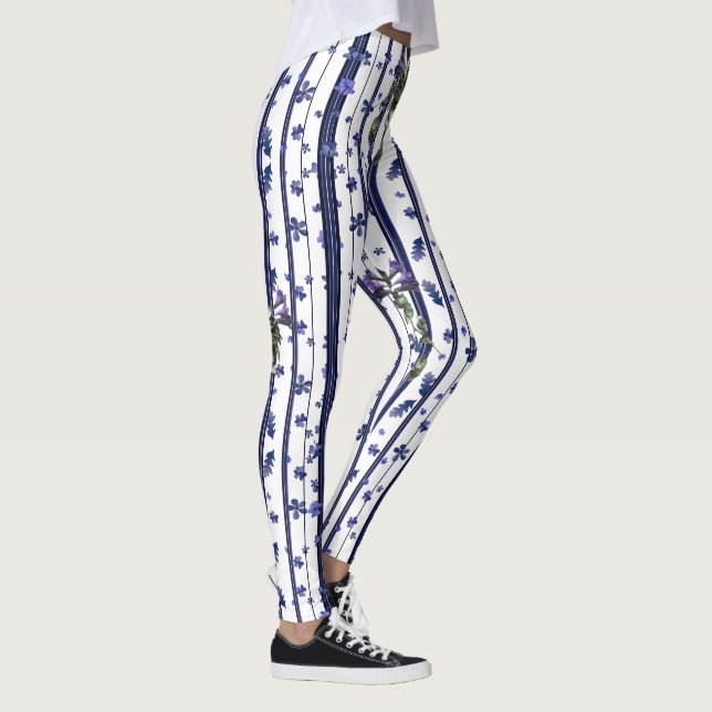 Florals and Stripes Leggings (Right)