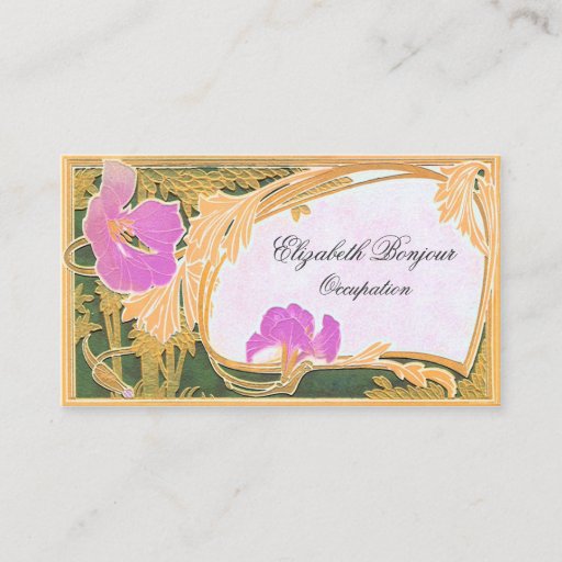 Customizable Florals ~ Business Card
