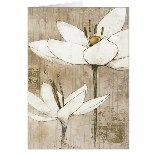 Florals Drawn by Pencil Cards (Front)