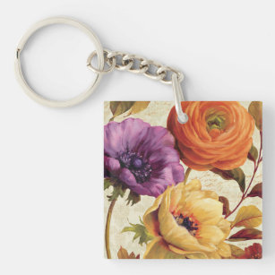 Florals in Full Bloom Keychain