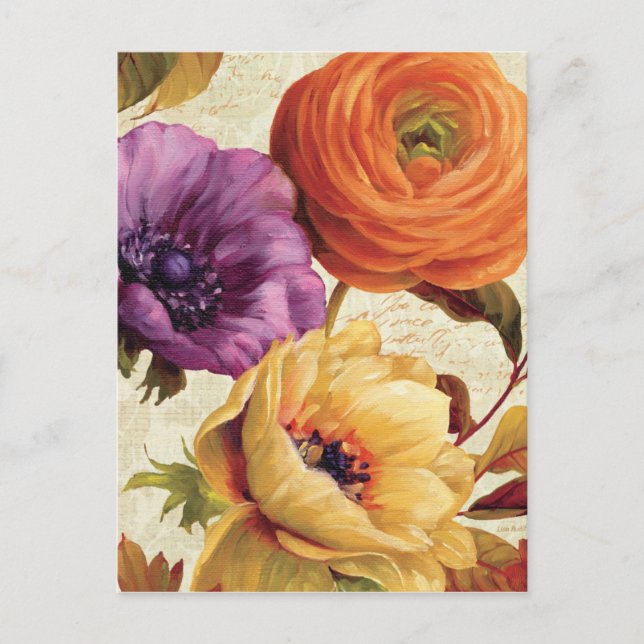 Florals in Full Bloom Postcard (Front)