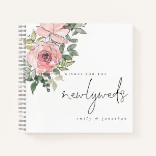 Florals Wishes for Newlyweds Guest Book