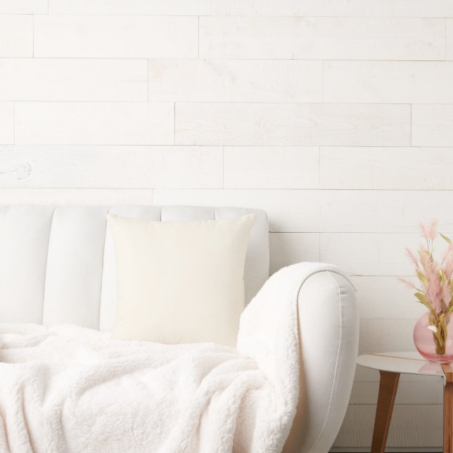 FloralWhite Throw Pillow (Couch)