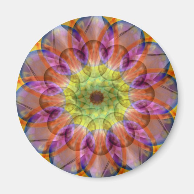 Floramoeba Star Mandala Magnet (Front)