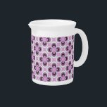 Flore purple beverage pitcher<br><div class="desc">Pattern</div>