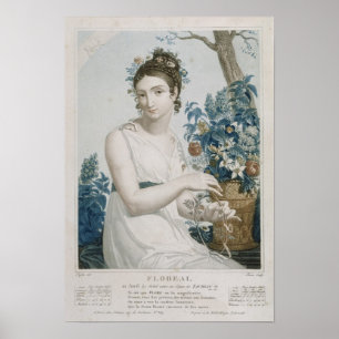 Floreal , eighth month of the Republican Poster