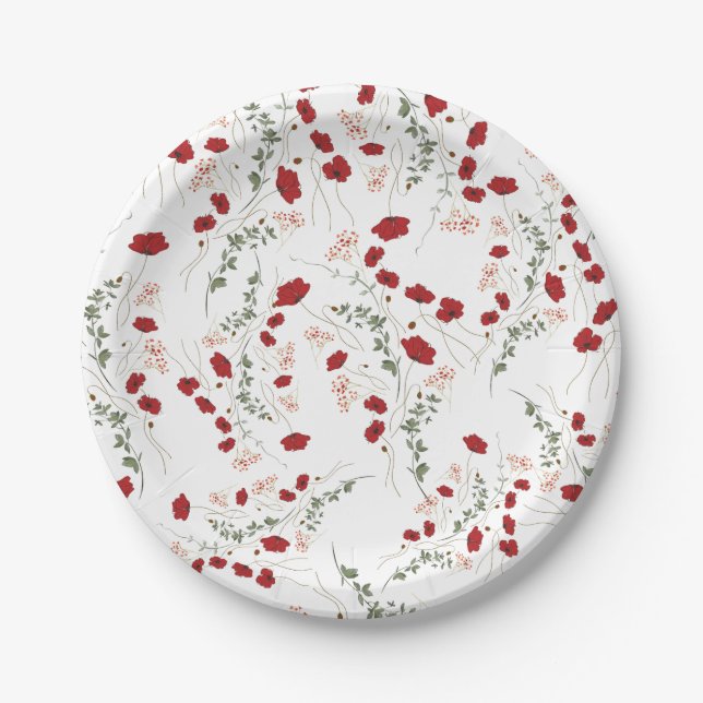 Floreal Tableware Paper Plates (Front)