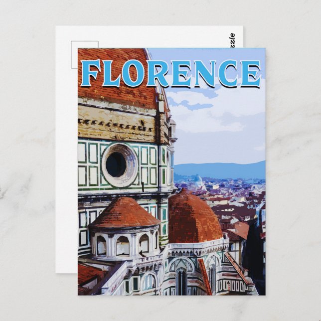 Florence: A Journey Through Art, History, and Cult Postcard (Front/Back)