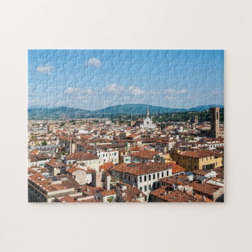 Florence aerial view _ Tuscany Italy Jigsaw Puzzle