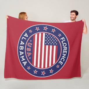 Florence, Alabama, USA Fleece Blanket