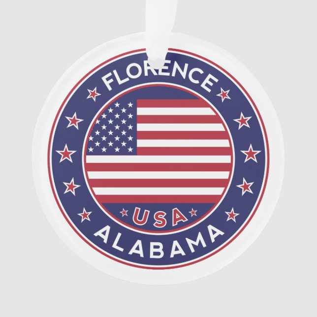 Florence, Alabama, USA Ornament (Front)