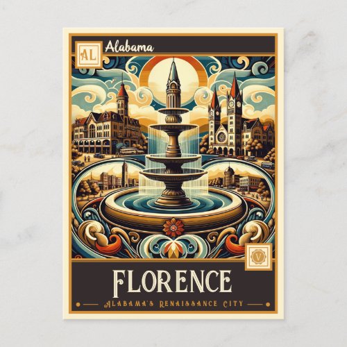 Florence Alabama  Vintage Postcard