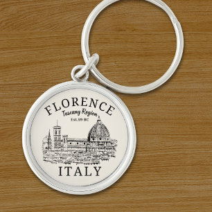 Florence and Tuscany’s Rustic Elegance Keychain