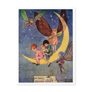 Florence Anderson A Sail in the Moon Boat Postcard