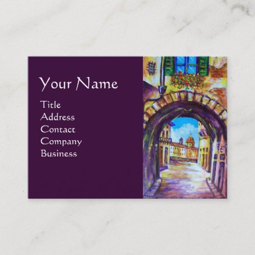 FLORENCE ANTIQUE ALLEY VIEW CHURCH CESTELLO BUSINESS CARD