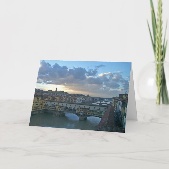 Florence - Arno Sunset Card (Front)