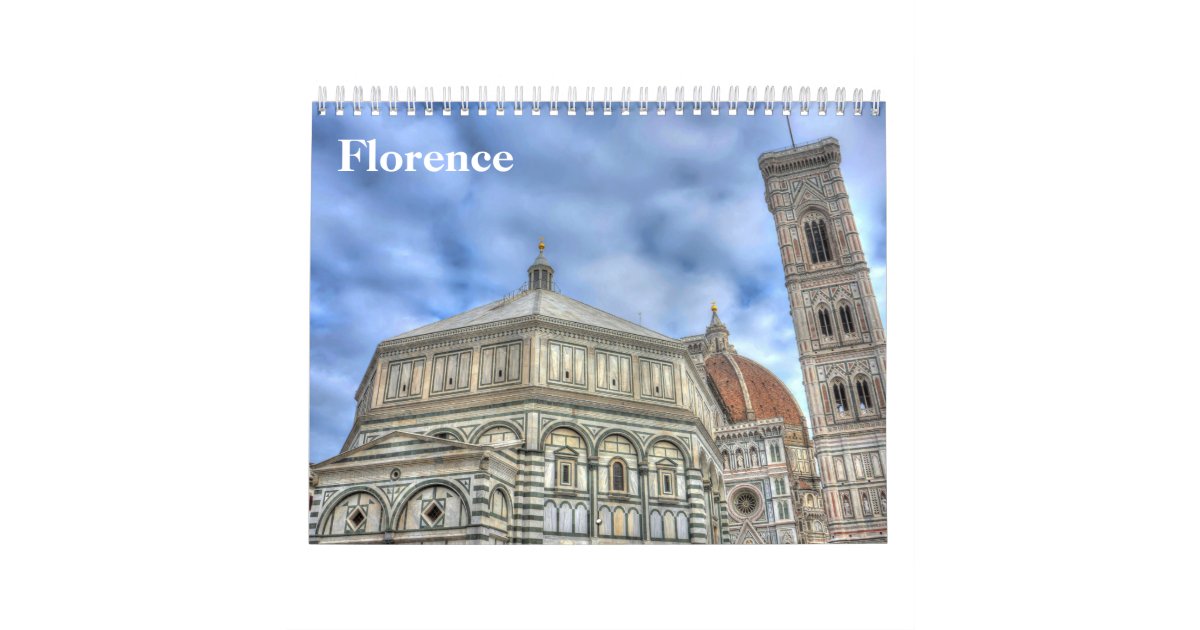 Florence Calendar Zazzle