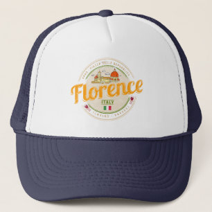 Florence capital of Tuscany Italy vintage souvenir Trucker Hat