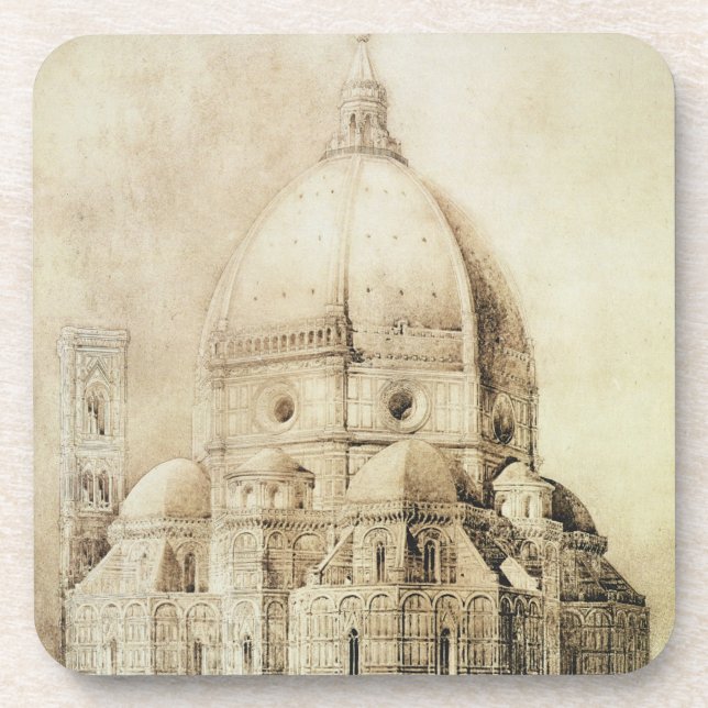 Florence Cathedral from the East, from 'Fragments Beverage Coaster (Front)