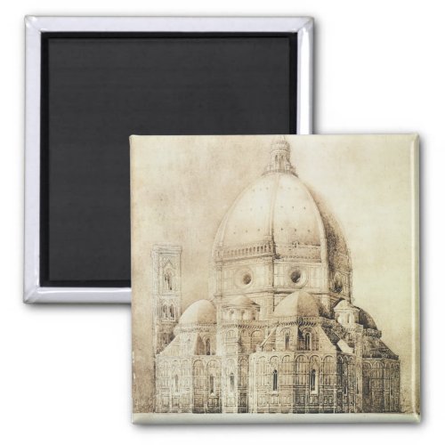 Florence Cathedral from the East from Fragments Magnet