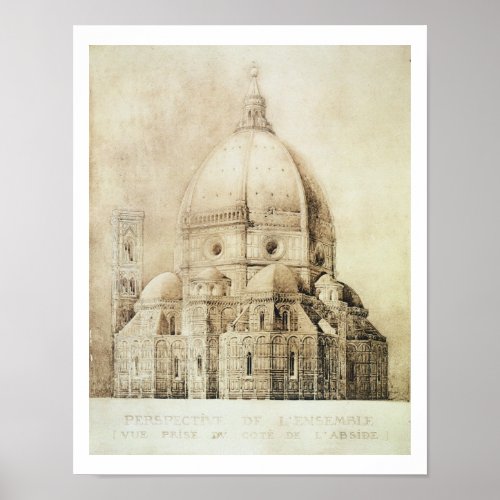 Florence Cathedral from the East from Fragments Poster