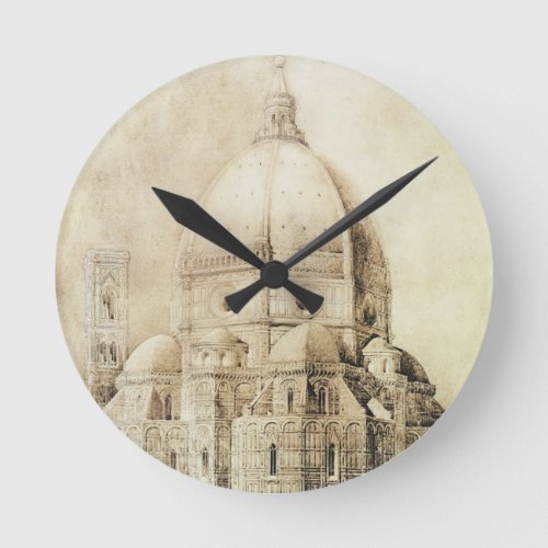 Florence Cathedral from the East from Fragments Round Clock