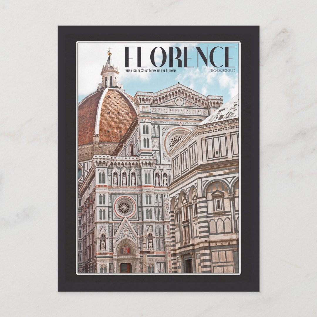 Florence Cathedral Postcard Zazzle 6586