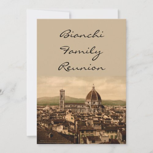 Florence Cathedral Tuscany Italy Invitation